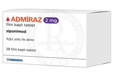 ADMİRAZ 2 MG FİLM KAPLI TABLET, 28 ADET