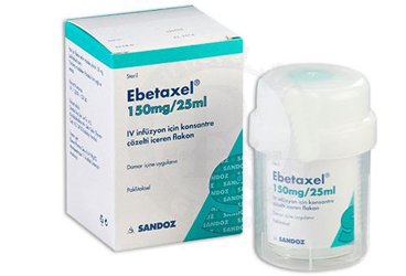 EBETAXEL 150 MG/25 ML IV INFÜZYON IÇIN KONSANTRE ÇÖZELTI IÇEREN FLAKON, 1 ADET