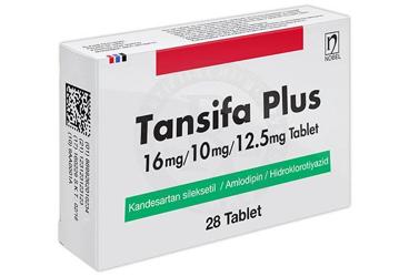 TANSİFA PLUS 16 MG/10 MG/12.5 MG TABLET, 28 ADET