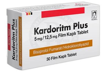 KARDORİTM PLUS 5 MG/12.5 MG FİLM KAPLI TABLET, 30 ADET