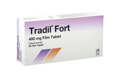 TRADIL FORT 400 MG FILM TABLET, 10 ADET