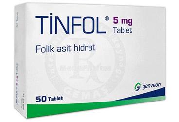 TİNFOL 5 MG TABLET , 50 ADET