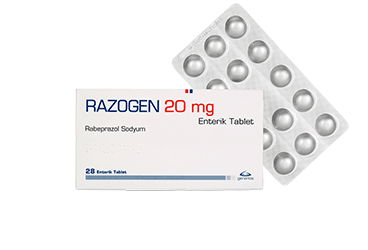 RAZOGEN 20MG ENTERIK TABLET, 28 ADET