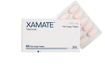 XAMATE 100 MG FILM KAPLI TABLET, 60 ADET