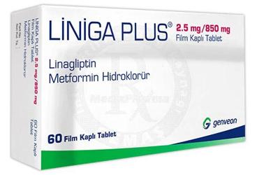 LİNİGA PLUS 2,5 MG/850 MG FİLM KAPLI TABLET, 60 ADET