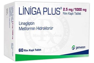 LİNİGA PLUS 2,5 MG/1000 MG FİLM KAPLI TABLET, 60 ADET