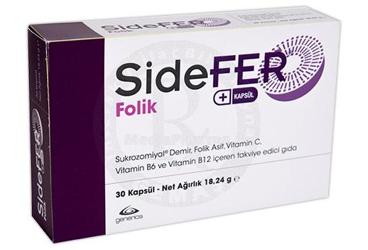 SIDEFER FOLIK KAPSUL 30 kapsül