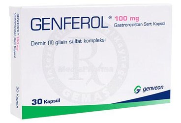 Genferol 100 mg Gastrorezistan Sert Kapsül (30 adet)