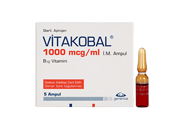 VİTAKOBAL 1000 MCG/1 ML İ.M. ENJEKSİYONLUK ÇÖZELTİ, 5 ADET
