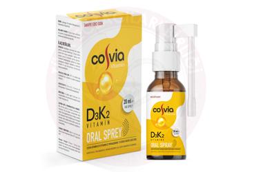 COSVIA VITAMIN D3K2 ORAL SPREY, VITAMIN D3 VE VITAMIN K2 (MENAQUINONE-7) ICEREN TAKVIYE EDICI GIDA 20 ml şişe