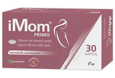 IMOM PRIMO VITAMIN VE MINERAL ICEREN TAKVIYE EDICI GIDA 30 kapsül