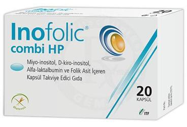INOFOLIC COMBI HP TAKVIYE EDICI GIDA KAPSUL 20 kapsül