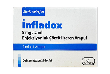 INFLADOX 8 MG/2 ML ENJEKSIYONLUK ÇÖZELTI IÇEREN AMPUL , 1 ADET