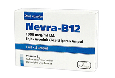 NEVRA B12 1000 MCG/ML IM ENJEKSIYONLUK ÇÖZELTI IÇEREN AMPUL, 5 ADET
