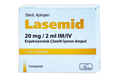 LASEMID 20 MG/2ML IM/IV ENJEKSIYONLUK ÇÖZELTI IÇEREN AMPUL, 5 ADET