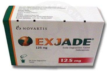 EXJADE 125 MG SUDA DAĞILABİLEN TABLET, 28 ADET