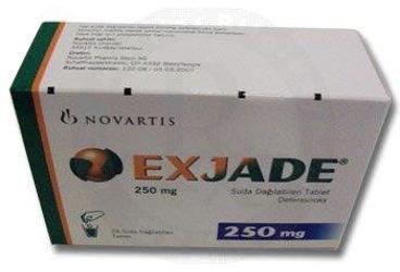 EXJADE 250 MG SUDA DAĞILABİLEN TABLET, 28 ADET