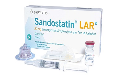 SANDOSTATIN LAR 20 MG ENJEKSİYONLUK SÜSPANSİYON İÇİN TOZ VE ÇÖZÜCÜ, 1 ADET