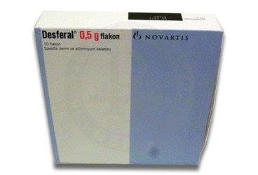 DESFERAL 500 MG IM/IV/SC ENJEKSİYON İÇİN LİYOFİLİZE TOZ İÇEREN FLAKON, 10 ADET
