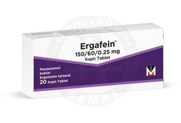 Ergafein 150 mg/60 mg/0.25 mg Kaplı Tablet