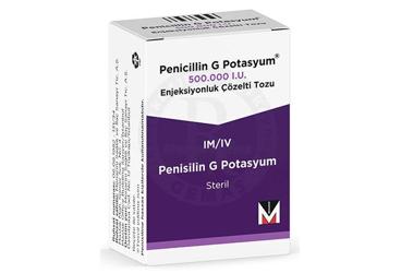 PENICILLINE G POTASYUM 500.000 IU ENJEKSİYONLUK ÇÖZELTİ TOZU, 1 ADET