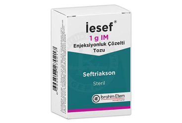IESEF 1 G IM ENJEKSİYONLUK ÇÖZELTİ HAZIRLAMAK İÇİN TOZ, 1 ADET