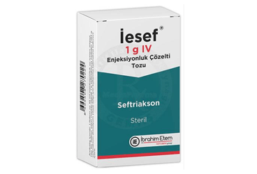 IESEF 1 G IV ENJEKSİYONLUK ÇÖZELTİ HAZIRLAMAK İÇİN TOZ, 1 ADET