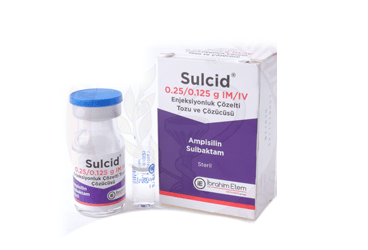 Sulcid 0.25 g/0.125 g IM/IV Enjeksiyonluk Çözelti Tozu ve Çözücüsü