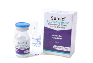 Sulcid 1 g/0.5 g IM/IV Enjeksiyonluk Çözelti Tozu ve Çözücüsü