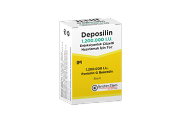 DEPOSİLİN 1.200.000 I.U. ENJEKSİYONLUK ÇÖZELTİ HAZIRLAMAK İÇİN TOZ VE ÇÖZÜCÜ