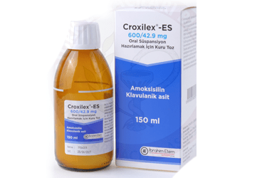 CROXİLEX ES 600 MG /42.9 MG ORAL SÜSPANSİYON HAZIRLAMAK İÇİN KURU TOZ, 150 ML
