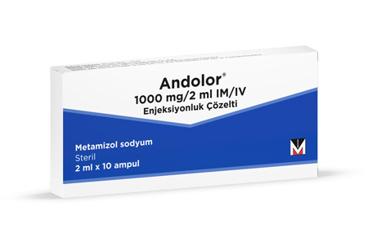 ANDOLOR 1000 MG/2 ML IM/IV ENJEKSİYONLUK ÇÖZELTİ