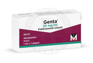 GENTA 20 MG/ML IM/IV ENJEKSİYONLUK ÇÖZELTİ, 1 ADET