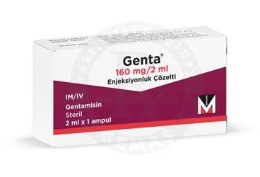 GENTA 160 MG/2 ML IM/IV ENJEKSİYONLUK ÇÖZELTİ, 1 ADET