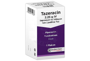 TAZERACİN 2.25 G IV İNFÜZYON İÇİN LİYOFİLİZE TOZ, 1 ADET