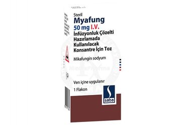 Myafung 50 mg I.V. İnfüzyonluk Çözelti Hazırlamada Kullanılacak Konsantre İçin Toz, 1 ADET