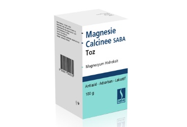 MAGNESIE CALCINEE SABA 400 MG SÜSPANSİYON HAZIRLAMAK İÇİN TOZ, 100 G