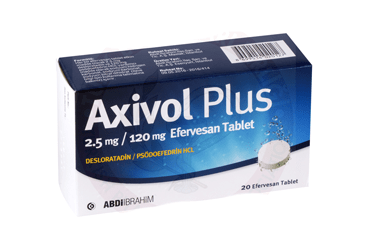 AXIVOL PLUS 2.5 MG / 120MG EFERVESAN TABLET, 20 ADET