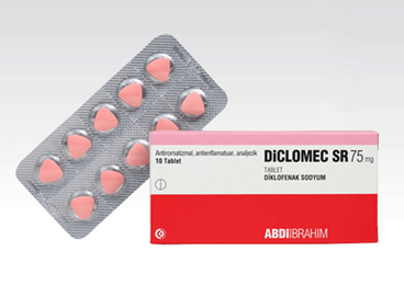 DICLOMEC SR 75 MG TABLET, 10 ADET