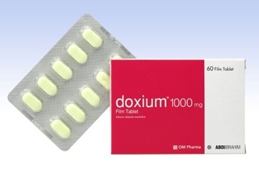 DOXIUM 1000 MG FILM TABLET, 60 ADET