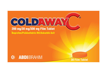 COLDAWAY C 200 MG/30 MG/300 MG FİLM TABLET, 30 ADET