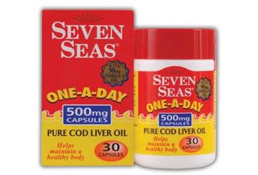 SEVEN SEAS ONE-A-DAY PURE COD LIVER OIL KAPSUL 500 mg 30 kapsül