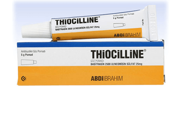 THIOCILLINE 500 IU/G + 5 MG/G GÖZ MERHEMİ, 5 GR