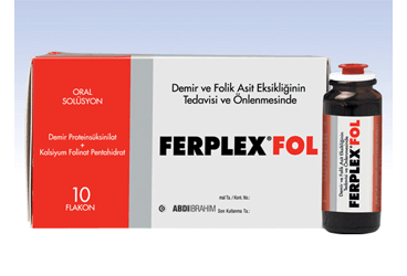 FERPLEX FOL 40 MG + 0.185 MG/15 ML ORAL ÇÖZELTİ, 10 ADET