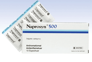 NAPROSYN 500 MG SUPOZITUAR, 10 ADET