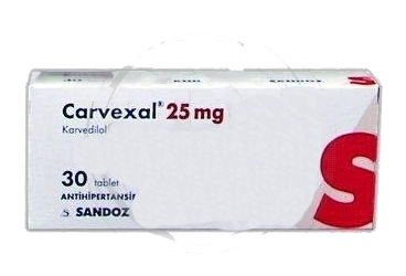 CARVEXAL 25 MG TABLET, 30 ADET