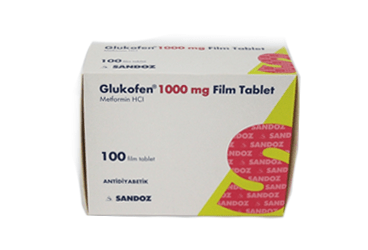 GLUKOFEN 1000 MG FILM TABLET, 100 ADET