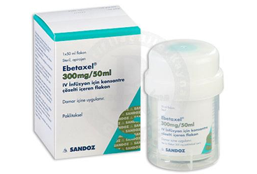 EBETAXEL 300MG/50ML IV INFÜZYON IÇIN KONSANTRE ÇÖZELTI IÇEREN FLAKON, 1 ADET