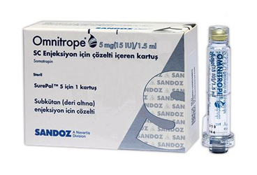 OMNITROPE 5 MG (15 IU)/1,5 ML SC ENJEKSİYON İÇİN ÇÖZELTİ İÇEREN KARTUŞ, 1 ADET