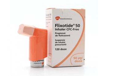 FLIXOTIDE INHALER 50 MG, 120 DOZ